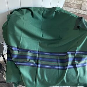 Pure-New Wool Tartan Stripe Fabric